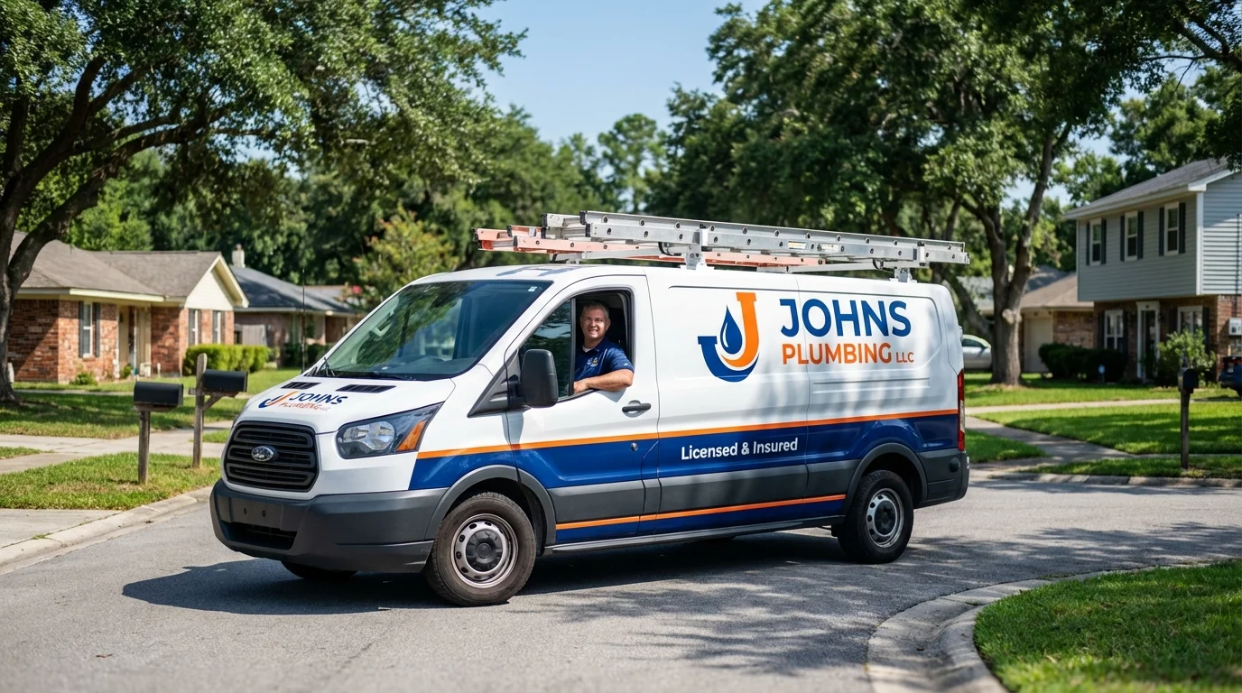 Johns Plumbing LLC service van in Nederland, CO