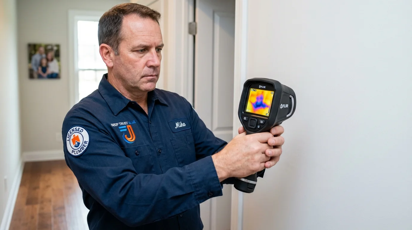Thermal imaging leak detection by Johns Plumbing LLC in Nederland